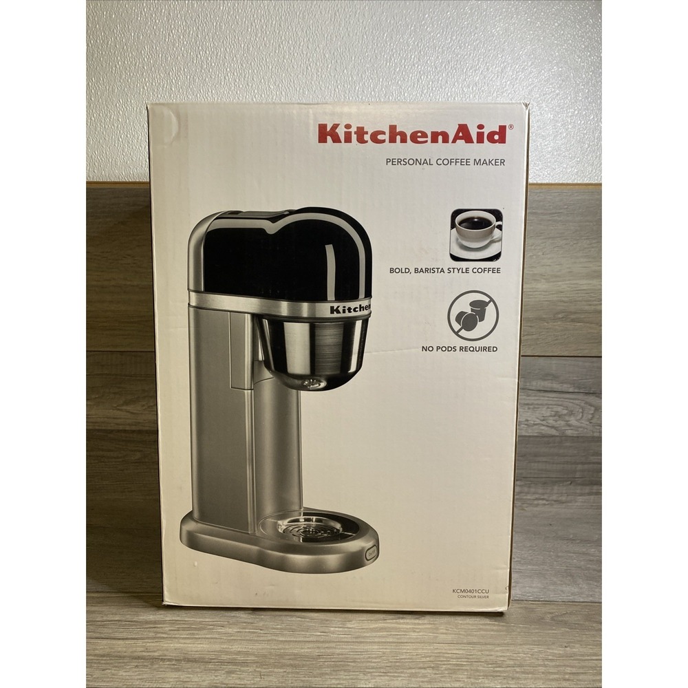 KitchenAid KCM0401 CCU Contour Silver Personal Coffee Maker New Sealed